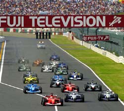 The start of the Japanese GP 